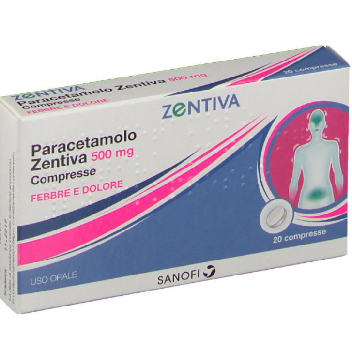 PARACETAMOLO (ZENTIVA)*20 cpr 500 mg