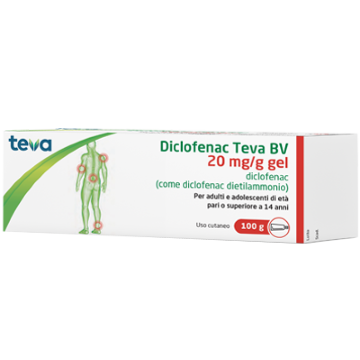 DICLOFENAC (TEVA B.V.)*gel derm 100 g 20 mg/g