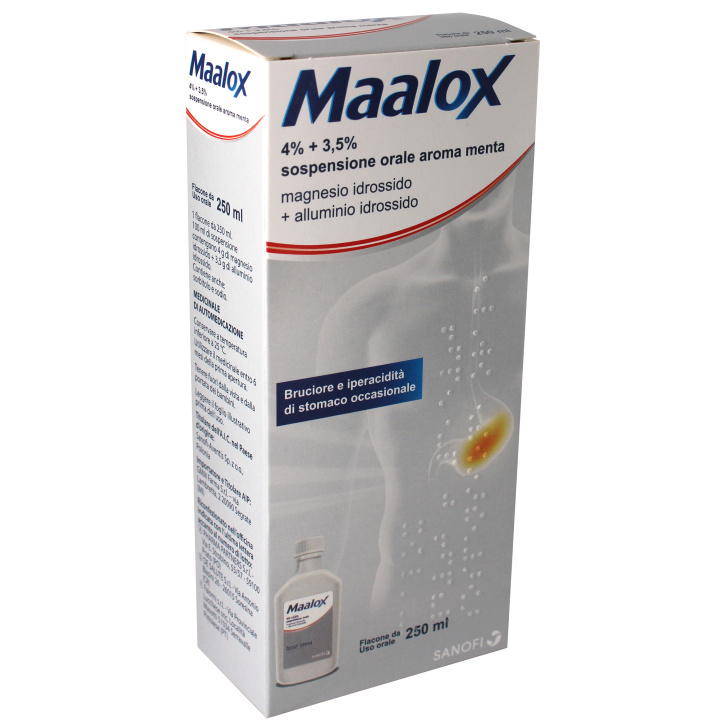 MAALOX*OS SOSP 250ML 4%+3,5% GMM