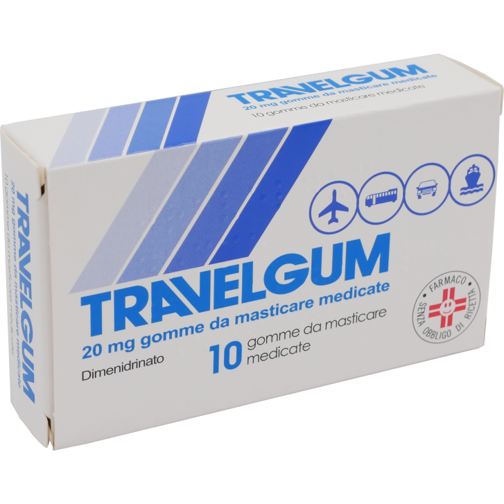 TRAVELGUM*10 gomme mast 20 mg