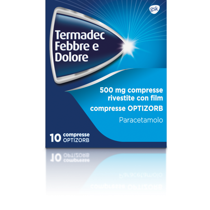 TERMADEC FEBBRE E DOLORE*10 cpr riv 500 mg optizorb