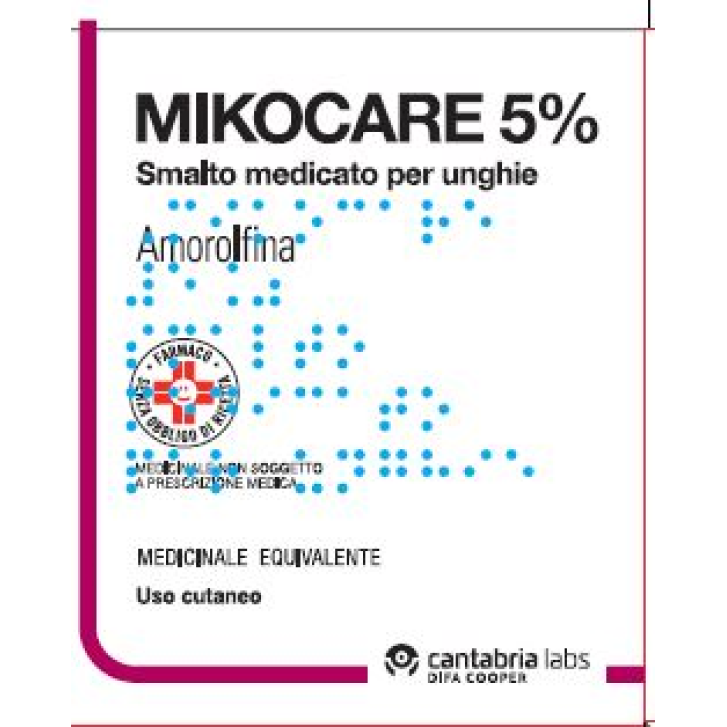 MIKOCARE*smalto medicato per unghie 1 flacone 2,5 ml 5%