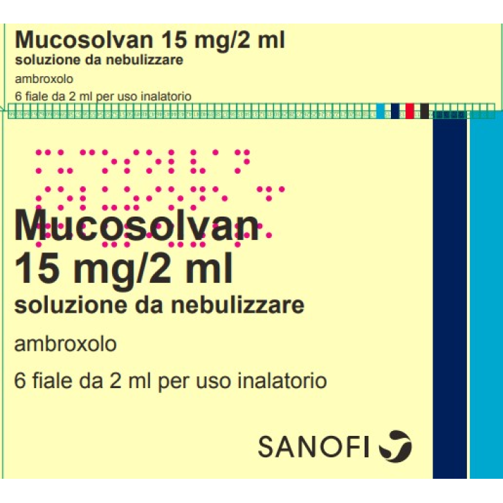 MUCOSOLVAN*NEBUL 6F 2ML 15MG